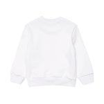 Dsquared Kids Felpa Girocollo Bianca Icon Displaced per Neonati