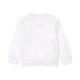 Dsquared Kids Felpa Girocollo Bianca Icon Displaced per Neonati