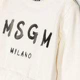 MSGM Kids Abito a Maniche Lunghe con Stampa - Eleganza e Stile per Bambine alla Moda