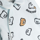Moschino Kids Teddy Bear Hat Romper Light Blue