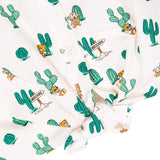 Moschino Kids Camicia con Fiocco Fantasia Teddy Bear Cactus per Bambine