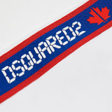 Dsquared2 Kids Short Bianco con Banda Logata