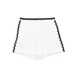 Vicolo Short Bianco con Merletto per Bambine