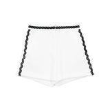 Vicolo Short Bianco con Merletto per Bambine