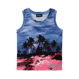 Dsquared2 Kids Canotta Stampa Palme per Bambini