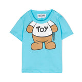 Moschino Kids T-Shirt Azzurra Teddy Bear per Neonati