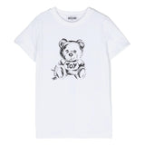 Moschino Kids T-Shirt Bianca con Teddy Bear