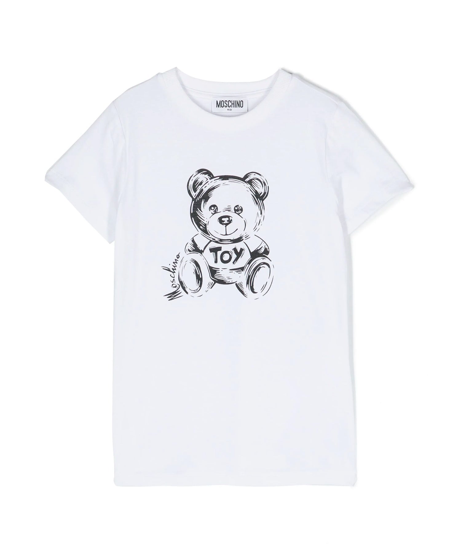 Moschino Kids T-Shirt Bianca con Teddy Bear