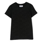 Moschino Kids T-shirt Nera Monogram All-over