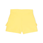 Msgm Kids Short Giallo con Ruches per Bambine