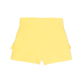 Msgm Kids Short Giallo con Ruches per Bambine