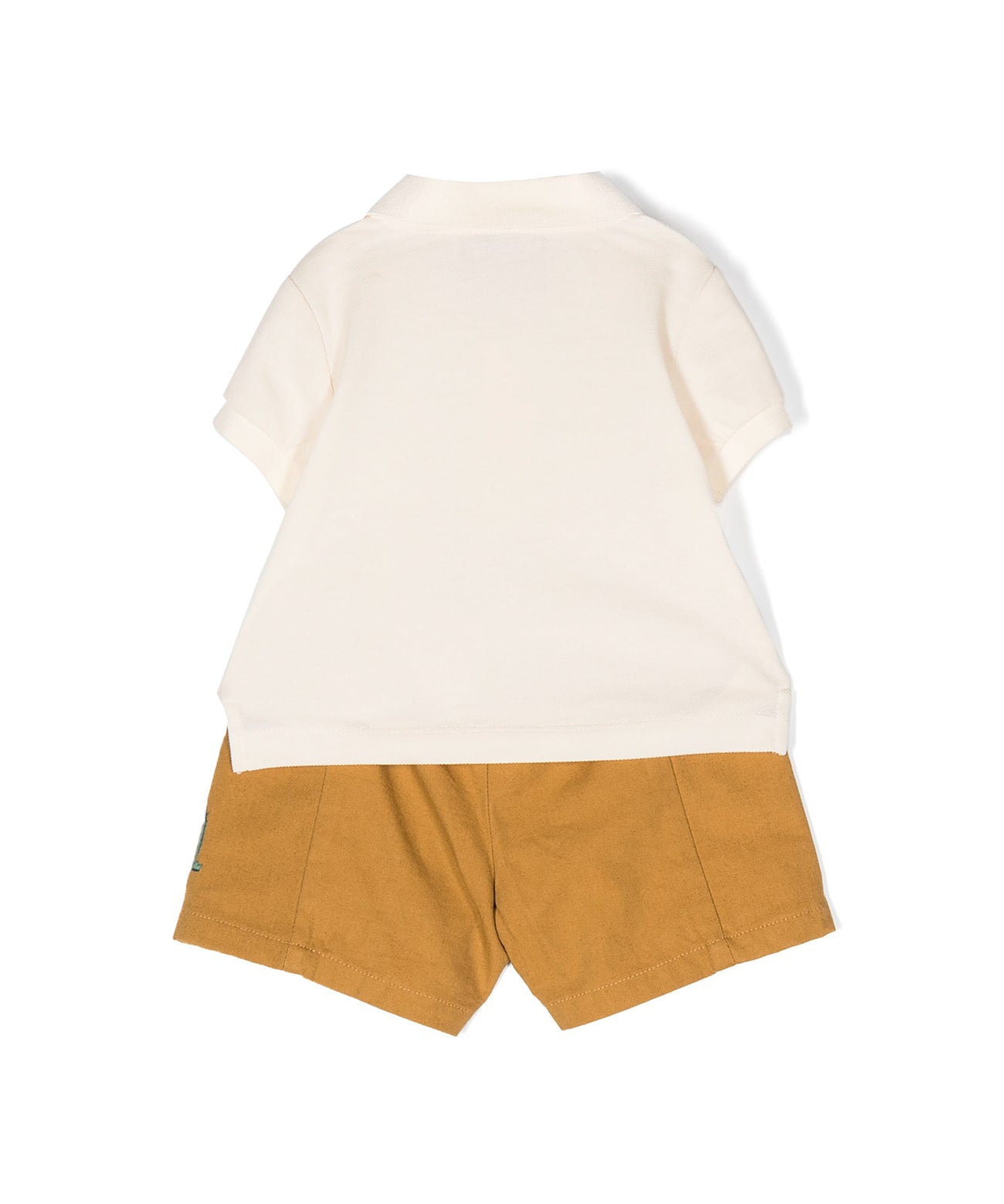 Moschino Kids Completo Short e Polo Teddy Bear Cactus
