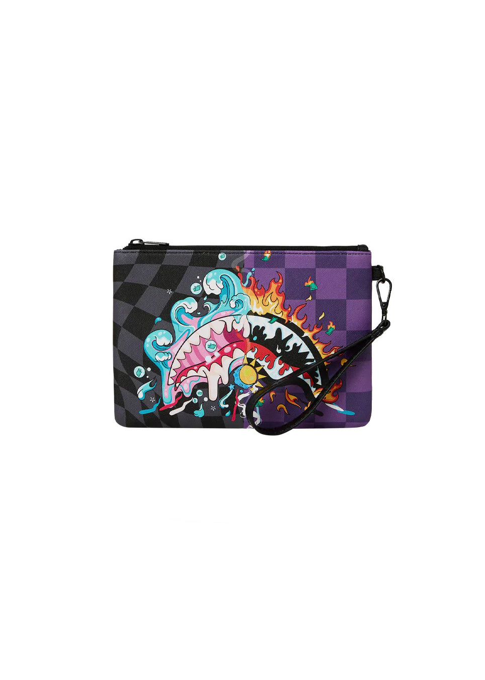 Sprayground Pochette Crazy Eyes Viola/Nero