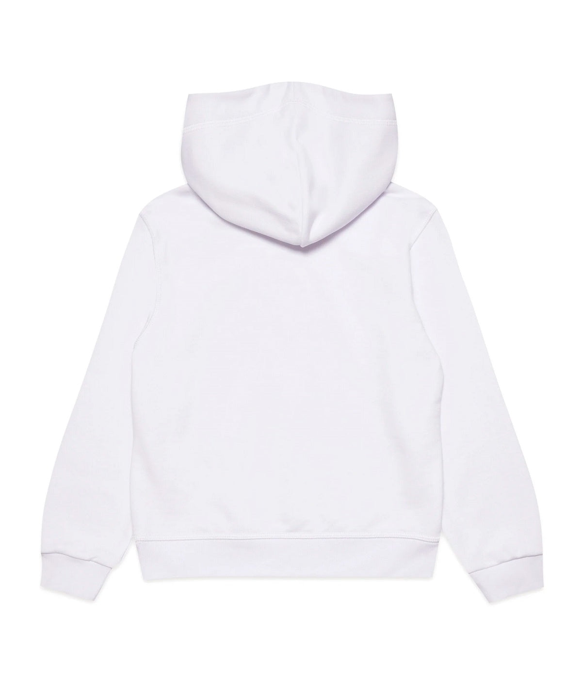 Dsquared2 Kids Felpa con Cappuccio Bianca Icon Displaced