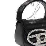 Borsa Diesel 1dr: Stile Ricercato con Denim Nero e Dettagli Strass