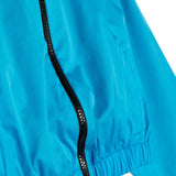 Msgm Kids Giacca Crop Turchese con Cappuccio e Zip per Bambine