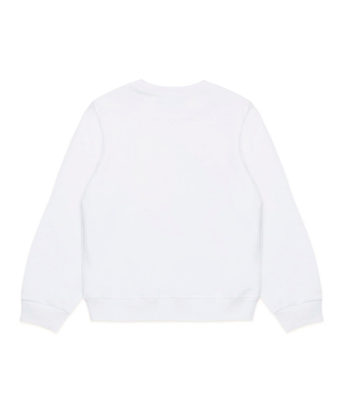 Dsquared2 Kids Felpa Girocollo Bianca con Logo Multicolor Wave