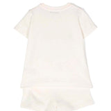 MSGM Neonato Completo bermuda e t-shirt Crema