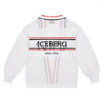 Iceberg Kids Cardigan Bianco per Bambine