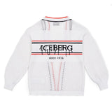 Iceberg Kids Cardigan Bianco per Bambine