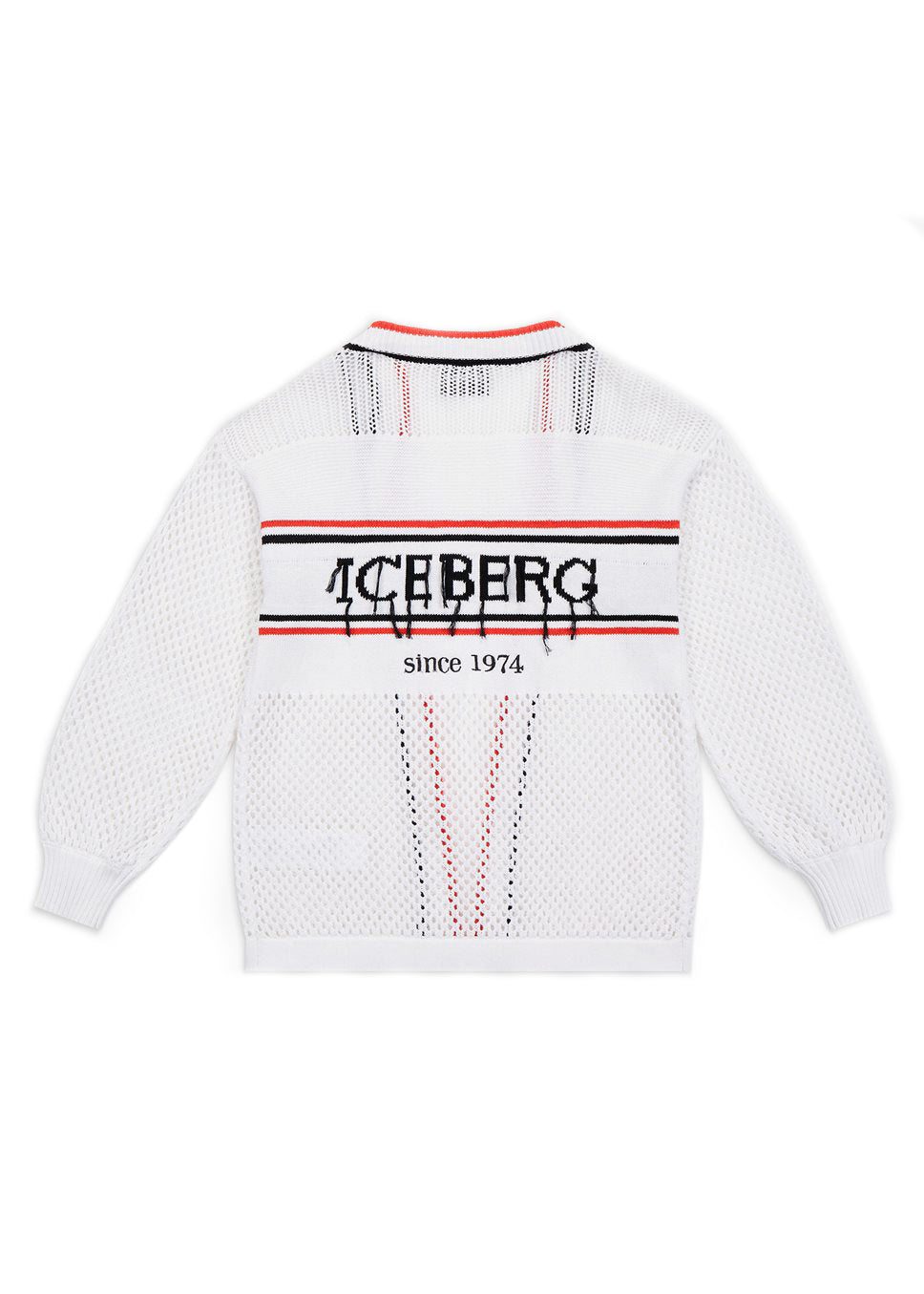 Iceberg Kids Cardigan Bianco per Bambine