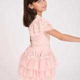 Angel's Face Little Girl Pink Skirt