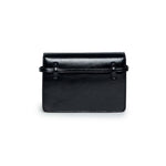 N°21 Kids Borsa a Spalla Nera con Placca Logo in Finta Pelle