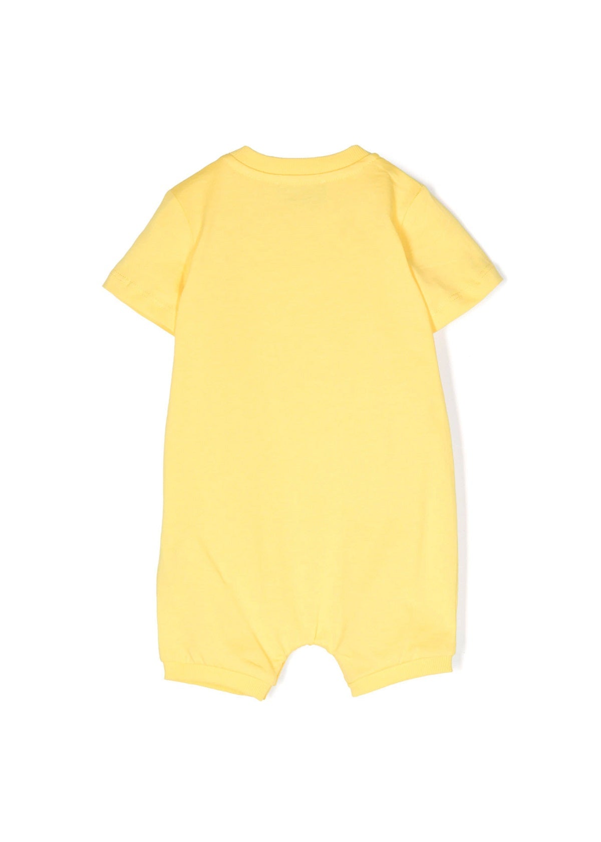 Moschino Kids Pagliaccetto Giallo con Stampa Teddy Bear