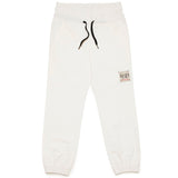 N°21 Kids Pantalone Bianco in Parachute Canvas Double Waist per Bambini