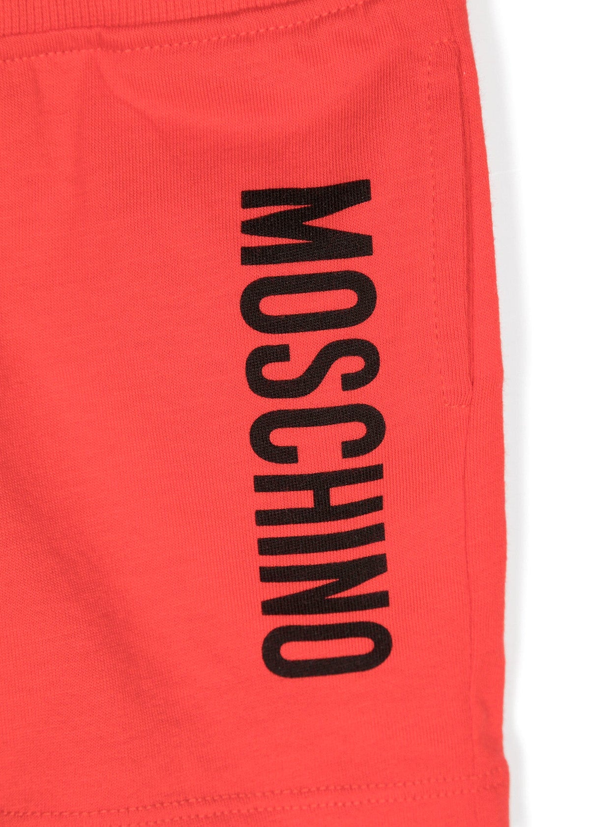 Moschino Kids Completo T-Shirt e Shorts Bianco/rosso Teddy Bear per Neonati