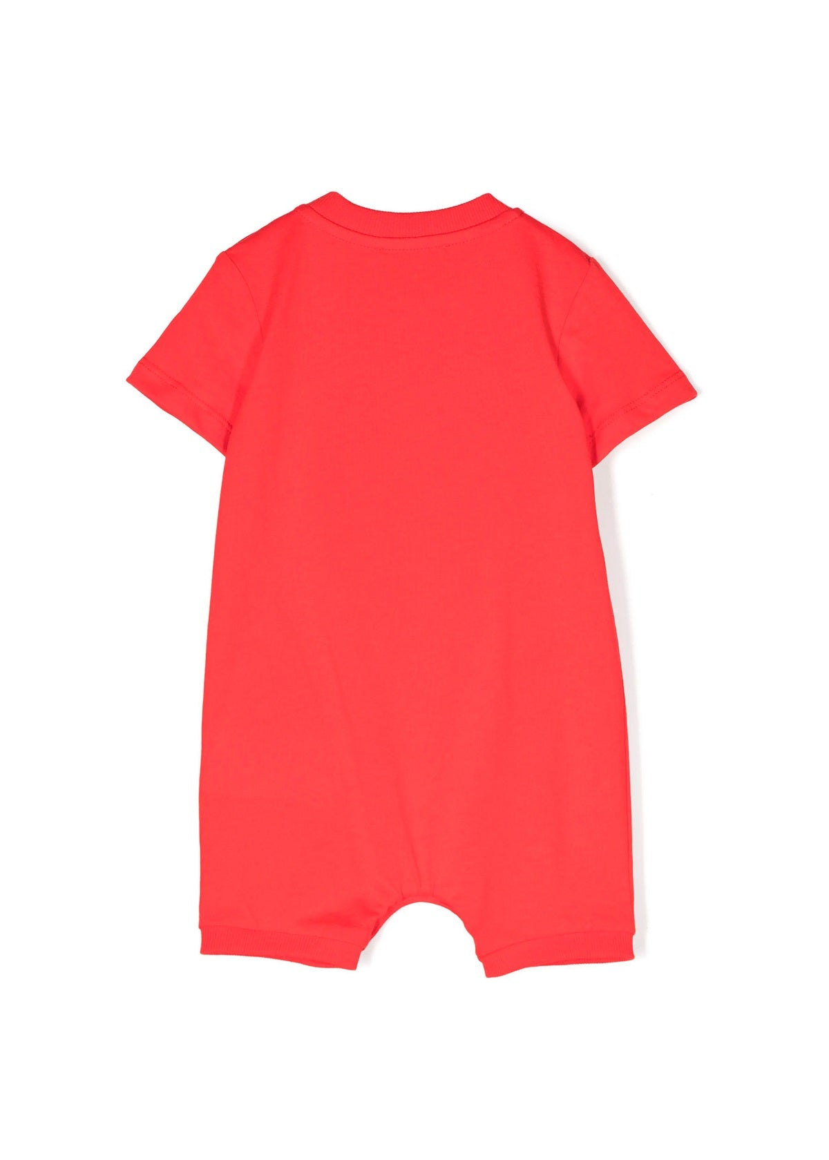 Moschino Kids Pagliaccetto Rosso con Stampa Teddy Bear
