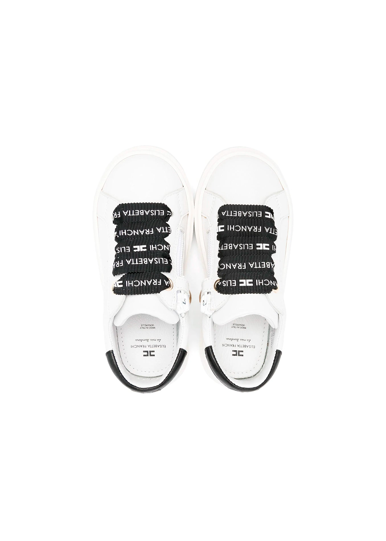 Elisabetta Franchi La Mia Bambina Sneakers Bianco/Nero per neonate