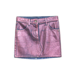 Patrizia Pepe Gonna Rosa Effetto Metallizzato per Bambine