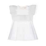 Elisabetta Franchi La Mia Bambina Abito con Maniche Volant per Neonate