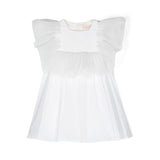 Elisabetta Franchi La Mia Bambina Abito con Maniche Volant per Neonate