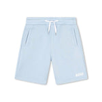 Boss Kids Short Celeste con Stampa Logo per Bambini