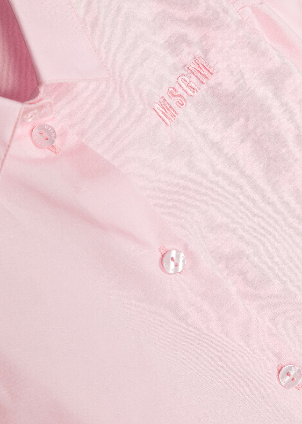 Msgm Kids Camicia Rosa con fiocco