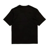 Diesel Kids T-shirt Nera con Logo Oval D
