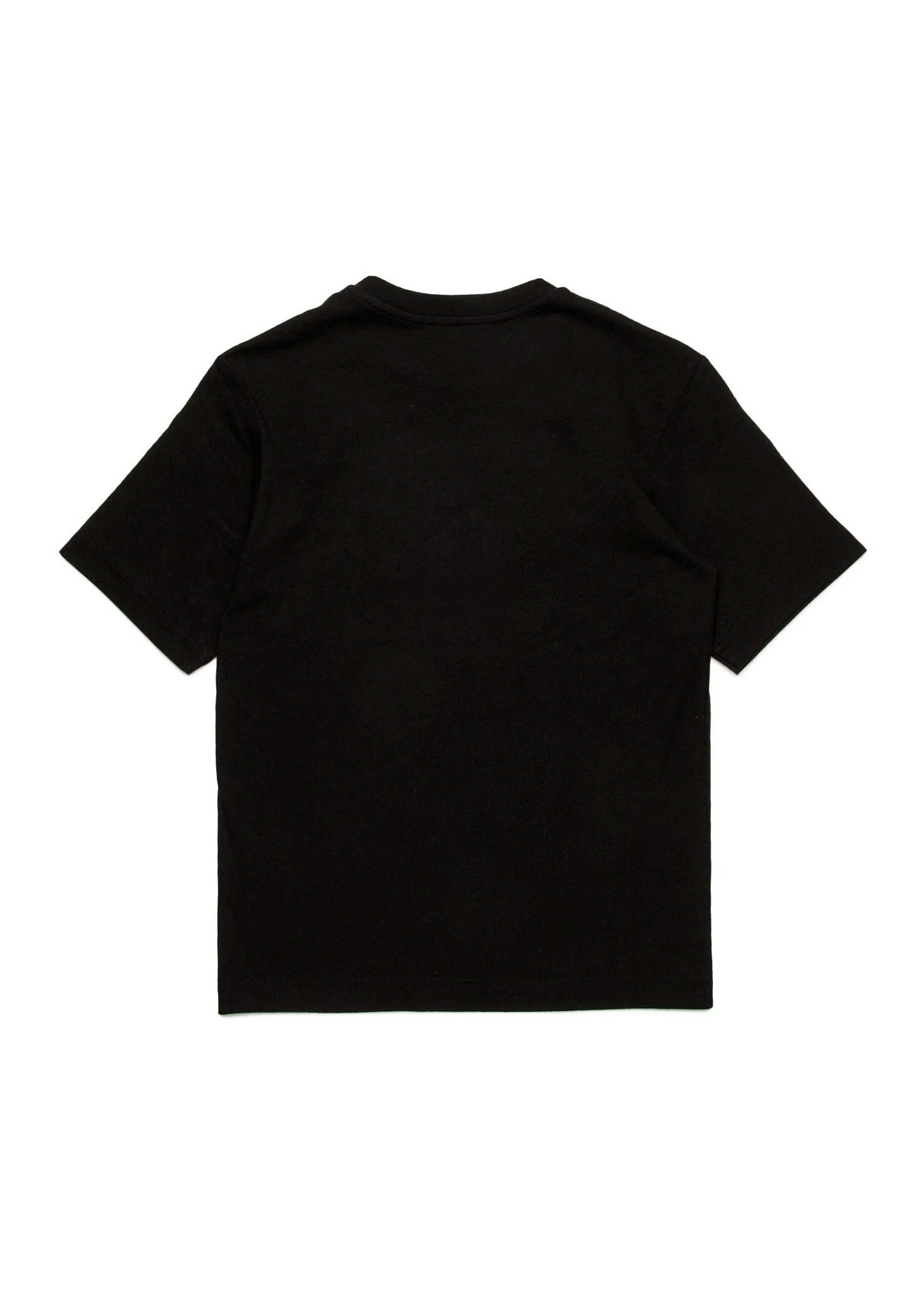 Diesel Kids T-shirt Nera con Logo Oval D