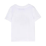 T-shirt Girocollo DSquared2 Kids Bianca per Neonati in Cotone | Maniche Corte | Apertura con Botton