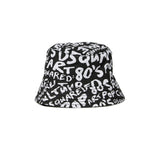 Dsquared2 Kids Cappello Bucket Nero con Stampa Pop Culture All-over per Neonati