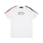 Dsquared2 Kids T-Shirt Bianca con Banda LogataDsquared2 Kids T-Shirt Bianca con Banda Logata