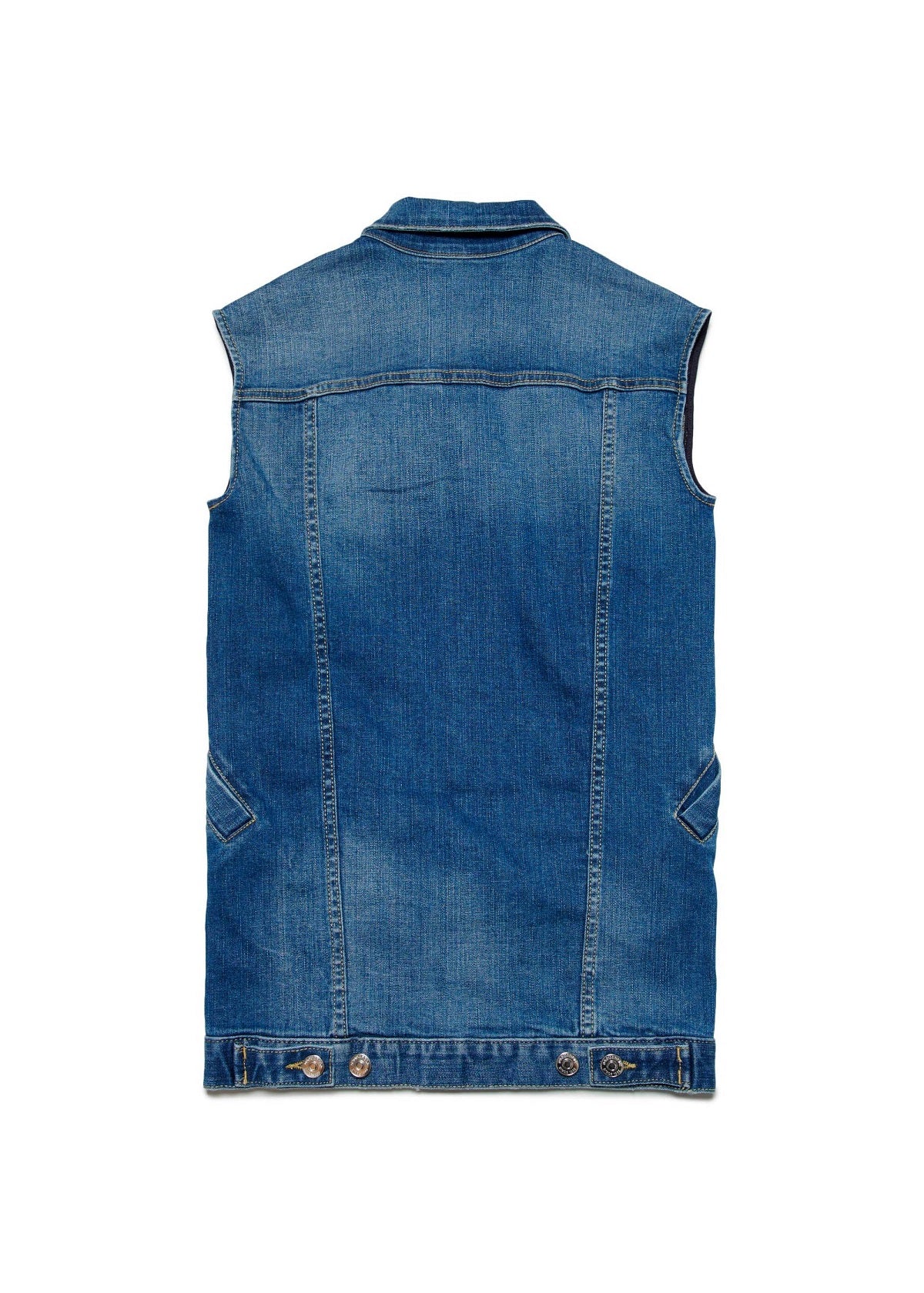 Dsquared2 Kids Abito Smanicato in Denim per Bambine