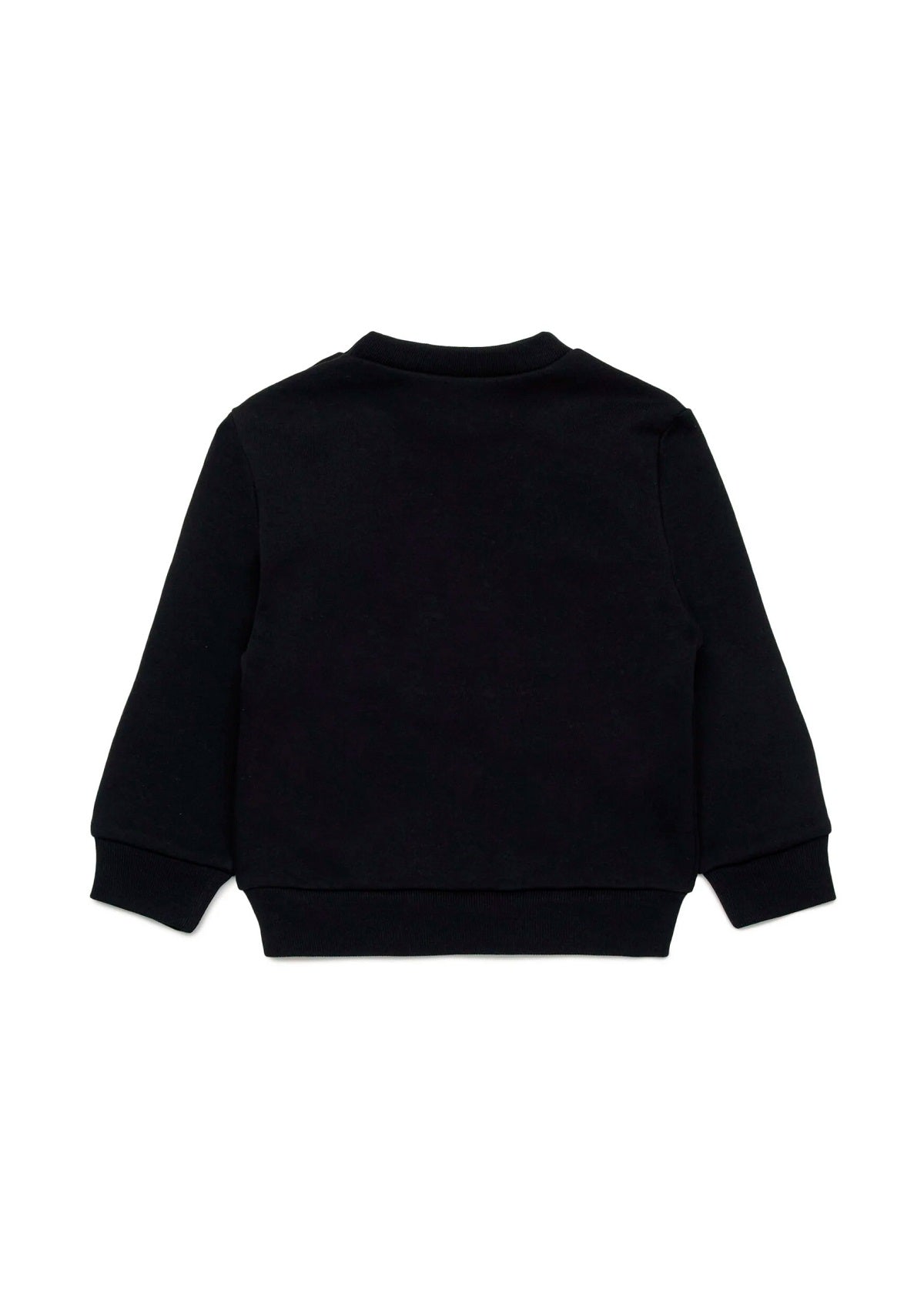 Dsquared2 Kids Felpa Girocollo Nera con Logo Surf per Neonati
