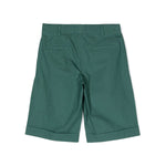 Moschino Kids Bermuda Verde con Stampa Vernice per Bambini