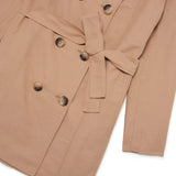 Max & Co Kids Trench Doppiopetto Beige con Cintura