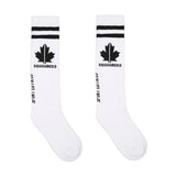 Dsquared2 Kids Maple Leaf Print Socks White