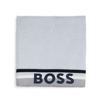 Boss Kids Coperta Celeste in maglia di Cotone con Logo