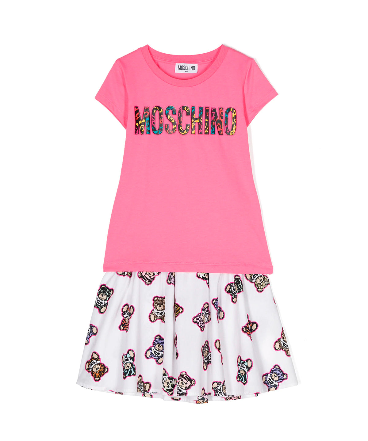 Moschino Kids Completo T-Shirt e Gonna per Bambine