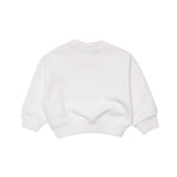 Dsquared Kids Felpa Girocollo Bianca Icon Darling per Neonate